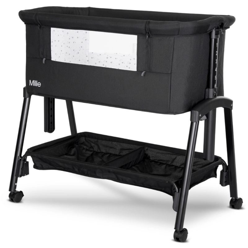 لوريلي سرير اطفال ميلي بعجلات - اسود - 1008073 - Image 1